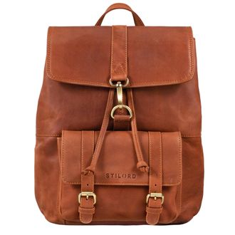 STILORD Kacey Leather Backpack Handbag Womens 13,3 inch Laptop Backpack Vintage Daypack Ladies Rucksack Ideal as Business Backpack Travel Bag School Bag, Colo
