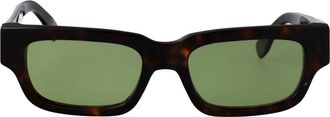Retro Superfuture Roma Zonnebril - Verhoog je stijl - unisex - Zonnebrillen - Groen - 54 MM - Accessoires