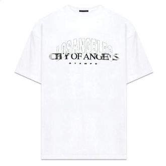 Stampd T-Shirt Mens White City of Angels Graphic Vintage Relaxed Fit FROG429