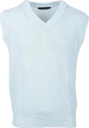 low brand Katoenen Gebreid Vest - Heren - Spencers - Blauw - L - Katoen - Truien & Vesten