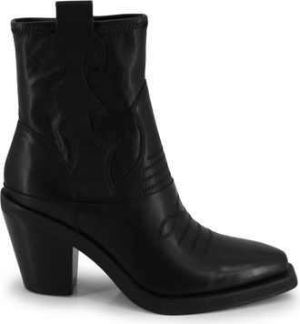 Ash Short Black Cowboy Boot