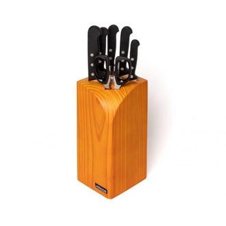 Arcos Taco De 4 Cuchillos Macheta Y Tijeras Arcos Universal 285100 De Acero Inoxidable Y Mango De Polioximetileno Juego De 6 Piezas Y Caja De Regalo