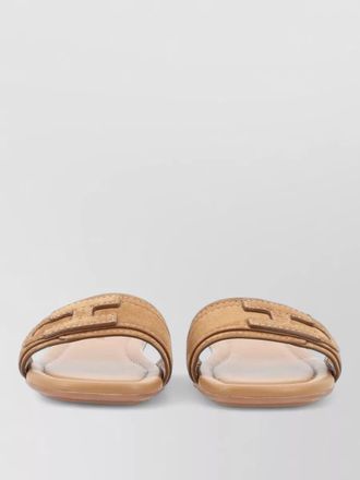 Hogan slides and flip flops open toe design