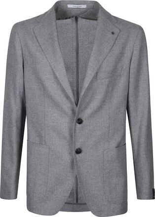 Tagliatore Grey Single-breasted Blazer