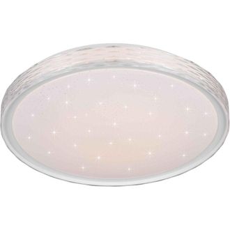 Trio Leuchten Plafoniera LED cielo stellato, metallo, cristallo, D 40 cm, Varda