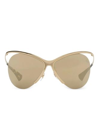 Burberry Sunglasses pilot-frame sunglasses - women - Metal - One Size - Gold