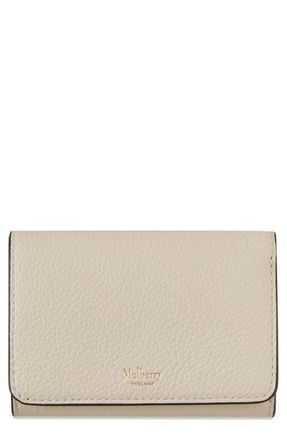 Mulberry Continental Leather Trifold Wallet in Chalk at Nordstrom