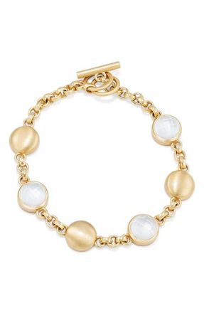 Dean Davidson Galleria Station Bracelet in Iridescent Pearl/Gold at Nordstrom