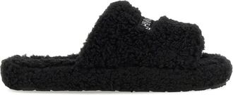 Hinnominate logo-plaque slippers - Black