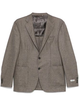 Canali single-breasted blazer - Brown