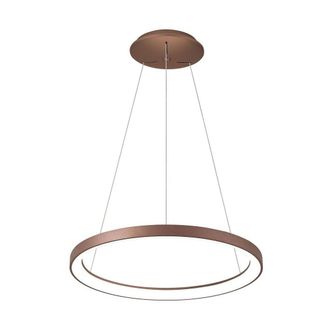Trade Shop Trade Shop - Pendien Led 60 Watt Cct Lampada Sospension Circolare 78cm Luci 230v - Brown