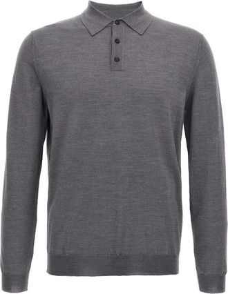 Zanone Virgin Wool Polo Shirt - Heren - Polos - Grijs - XL - Tops