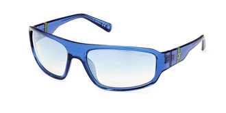 Guess GU00080 90X Mens Sunglasses Blue Size 62