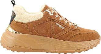 Guess Schoenen, Dames, Bruin, 39 EU, Leer, Runner Facter
