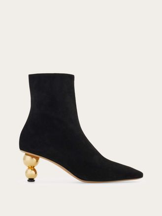 Ferragamo Women Spherical heel ankle boot Black Size 10.5