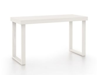 HOGAR 24 Escritorio de madera maciza natural, color blanco