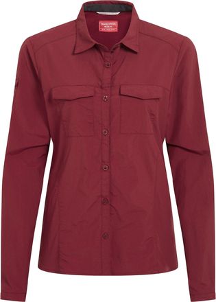 Craghoppers Dames/Dames Adventure III Nosilife Shirt Met Lange Mouwen (Riad Rood)