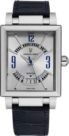 Universal Gen&egrave;ve Microtor Cabriolet Silver-tone Dial Mens Watch 8101.129-006