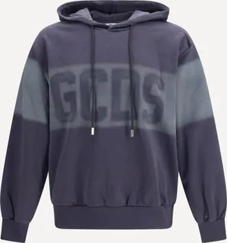 GCDS Spray Logo Hooded Sweatshirt Male XL