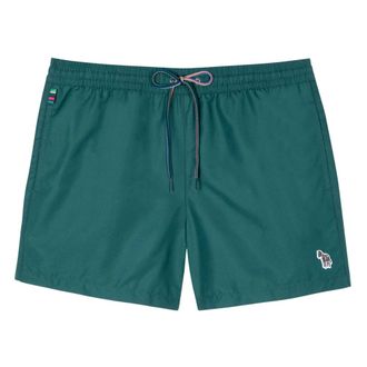 Paul Smith Zebra Logo Swim Shorts - male - Paul Smith - Beachwear - Green - XL - Swimwear