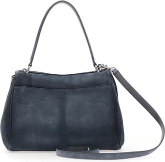 Balenciaga Womens Shoulder Bag Rodeo Grey Suede