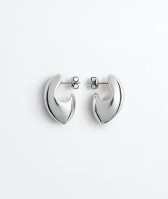 Bottega Veneta Small Claw Earrings - Silver - Women