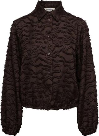 &Co Woman Wendelien Blouse - Dames - Overhemden - Bruin - L - Polyester - Overhemden