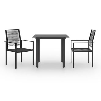 vidaXL Juego De Comedor De Jard&iacute;n 3 Piezas Vidaxl