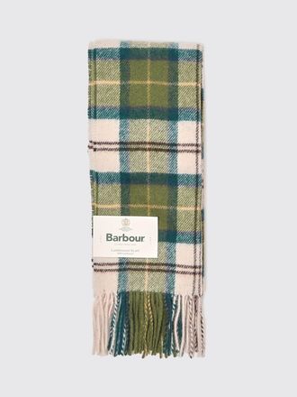 Barbour Sciarpa in 100% lana dagnello con classico motivo tartan e frange