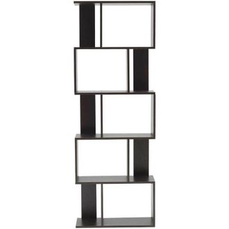 Mobili Rebecca Mobili Rebecca - Rebecca Mobili Libreria Scaffale Legno 5 Ripiani Marrone Wenge 172,5x60x24,5