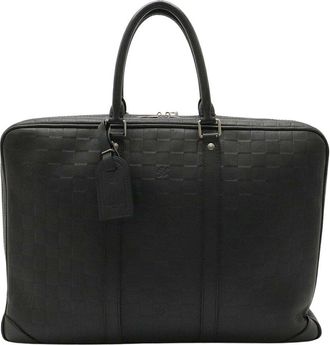Louis Vuitton Black Damier Infini PDV Briefcase (Authentic Pre-Loved)
