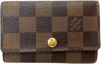 Louis Vuitton Pre-owned Multicles 6 Damier Fabric Key Case - Dames - Vintage Accessoires - Bruin - ONE Size - Vintage
