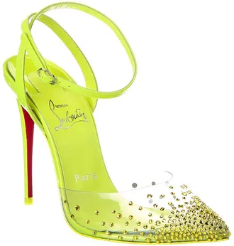 Christian Louboutin Spikaqueen 100 Vinyl & Patent Pump