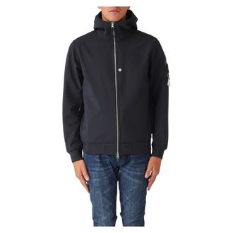 Stone Island Heren, Jassen, Blauw, Maat: XL Poliester
