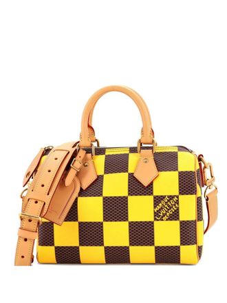 Louis Vuitton Speedy Bandouliere Bag Damier Pop 25 boekentas - Geel