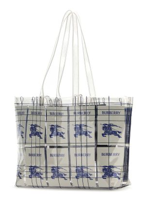 Burberry Mens Embroidered Pvc Shopping Bag Multicolour Exterior: Lining: Borse A Mano