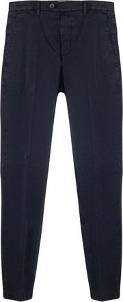 BRIGLIA 1949 Stretch Katoenen Chinos - Heren - Chinos - Blauw - M - Katoen - Broeken