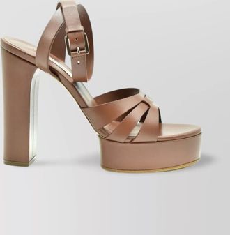 Casadei strappy open toe platform sole pumps
