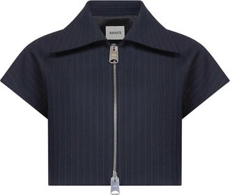 Khaite Jassen, Dames, Blauw, S, Katoen, Robin Top