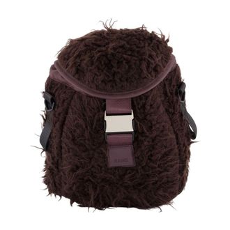 Rains Unisex Valera Vision Bucket Backpack Burgundy Synthetic