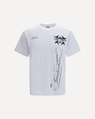 GCDS History print cotton T-shirt Male XL