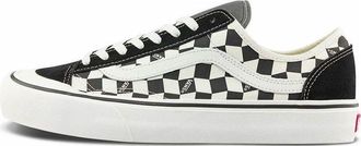 Vans Style 136 Decon Vr3 SF Casual Low Top Skateboarding Shoes Unisex Black White Grid VN0A4BX91KP