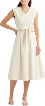 ZOE AND CLAIRE Clara Woven Dress In Cream