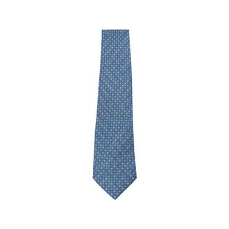 Kiton Ties, male, Multicolor, Size: ONE SIZE Geometric-print Silk Tie