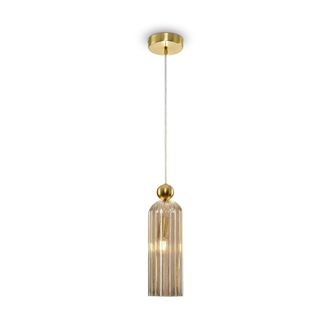 Maytoni Lampada A Sospensione Maytoni Antic Ottone Vetro E14