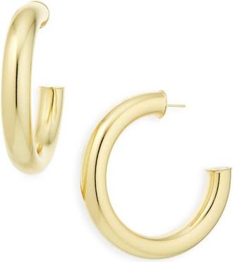 &Eacute;liou Kayo Oversize 18K Gold Plate Hoop Earrings at Nordstrom