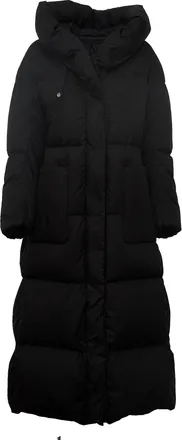 Add Amadeus Hooded Quilted Long Down Coat