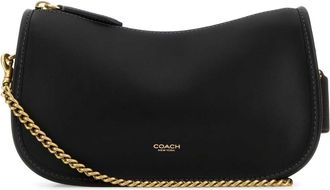 Coach Black Leather Waverly Shoulder Bag