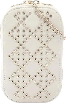Dior Pre-owned Cross Body Bags, female, White, Size: ONE SIZE Pre-owned Leather Cross Body Bag
