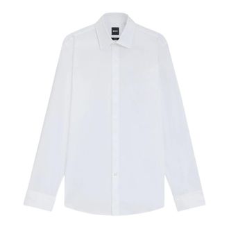 HUGO BOSS Overhemden, Heren, Wit, XL, Formal Shirts